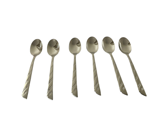 Set of 6 silver cutlery